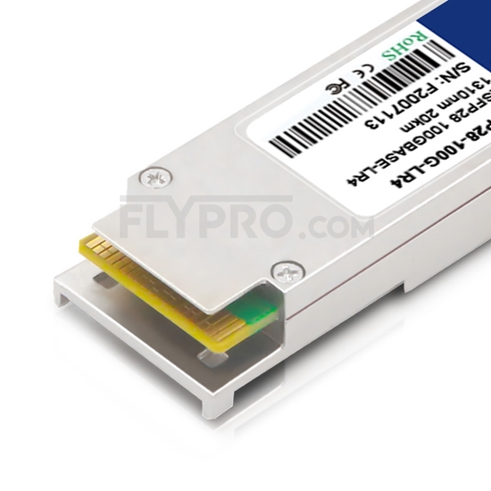 Picture of Arista Networks QSFP-100G-LR4-D20 Compatible 100GBASE-LR4 and 112GBASE-OTU4 QSFP28 Dual Rate 1310nm 20km  Optical Transceiver Module
