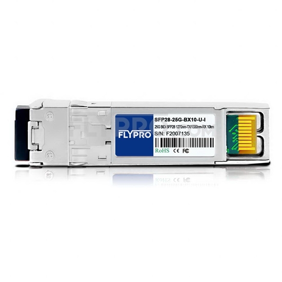 Bild von Industrielles SFP28 Transceiver Modul mit DOM - Mellanox SFP28-25G-BX-I kompatibel 25GBASE-BX10-U SFP28 1270nm-TX/1330nm-RX 10km