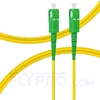 0.5m (1.64ft) SC APC to SC APC Simplex OS2 Single Mode PVC (OFNR) 2.0mm Fiber Optic Patch Cable