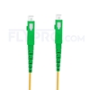 Image de 0.5m (1.64ft) SC APC to SC APC Simplex OS2 Single Mode PVC (OFNR) 2.0mm Fiber Optic Patch Cable