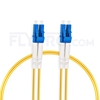 Picture of 150 x 2m (7ft) LC UPC to LC UPC Duplex OS2 Single Mode PVC (OFNR) 2.0mm Fiber Optic Patch Cable